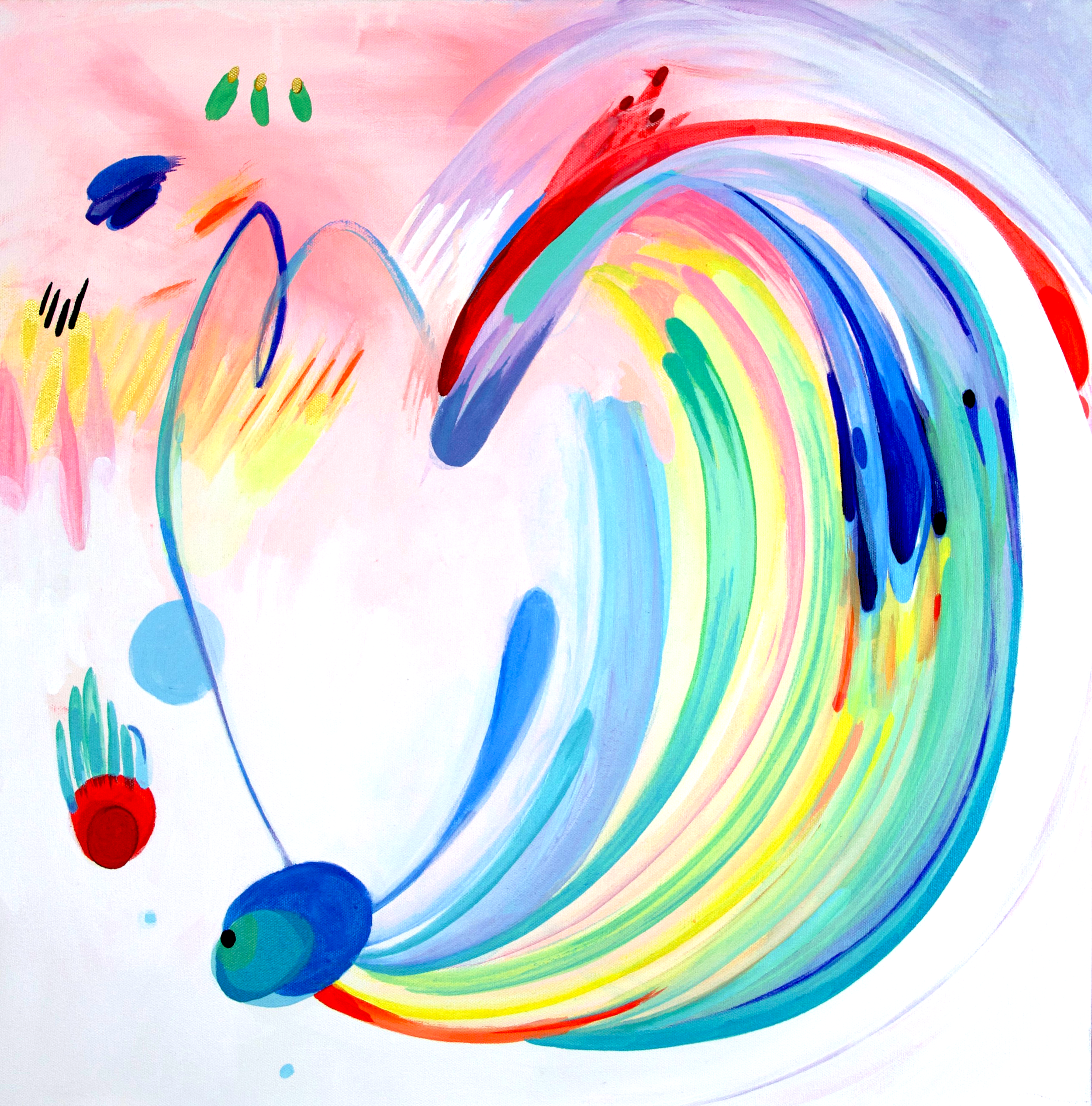"LIGHT BREAK" Hand-Painted Print