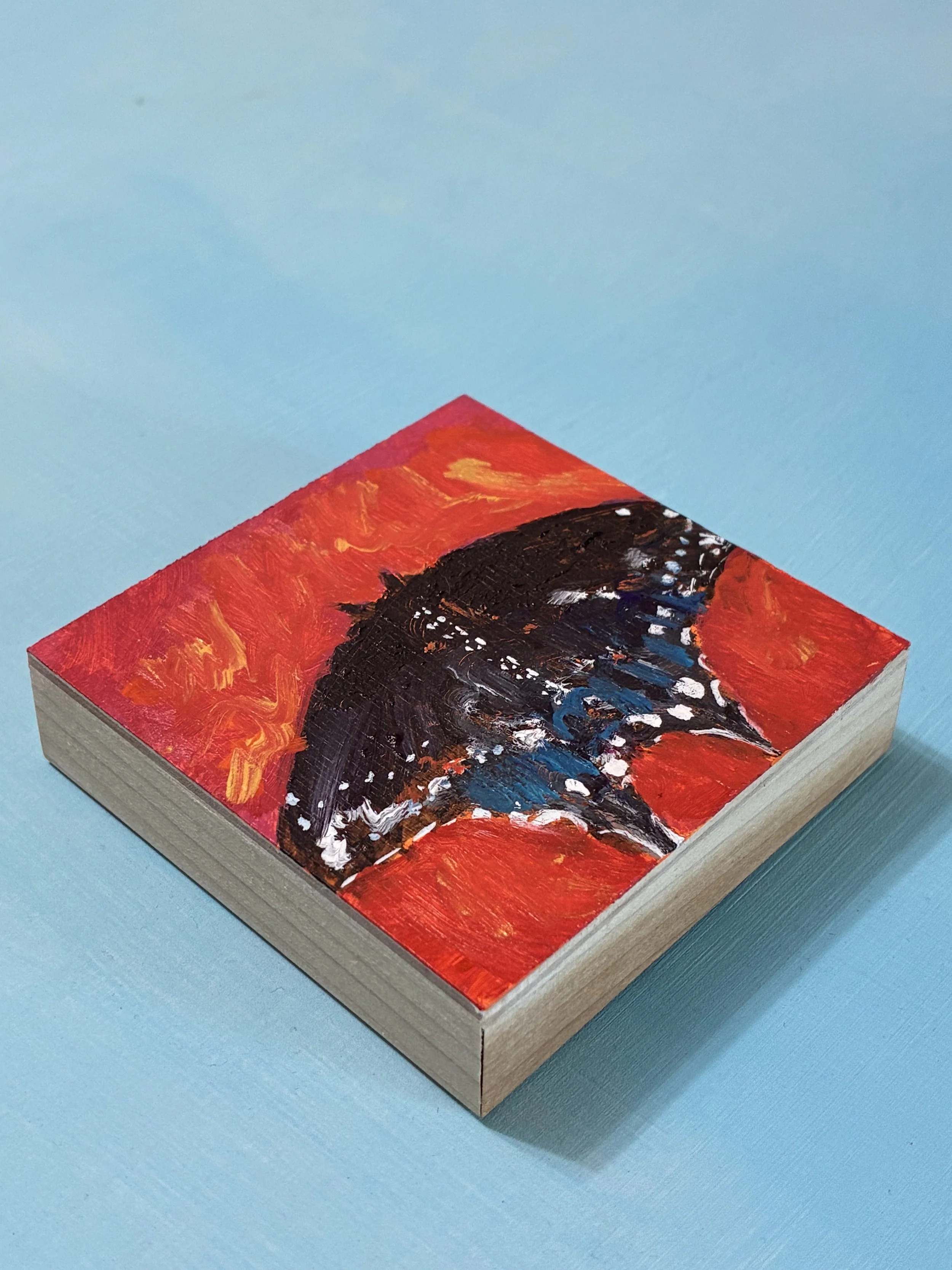 Tiny 3" H x 3" W Butterflies 🦋 - Red and Gold Swallowtail