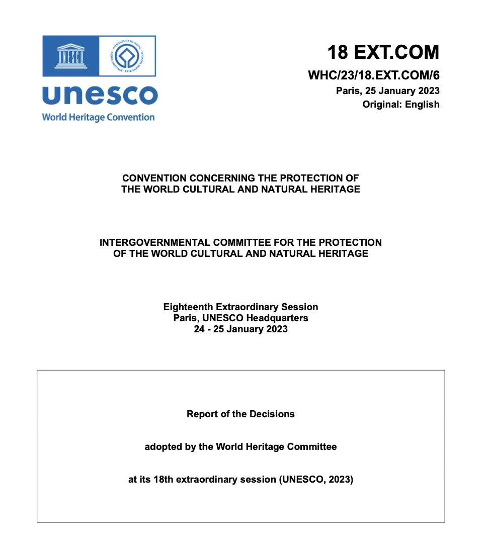 World Heritage Committee adds “Guiding Principles for sites of memory associated with recent conflicts” to its Operational Guidelines &nbsp;