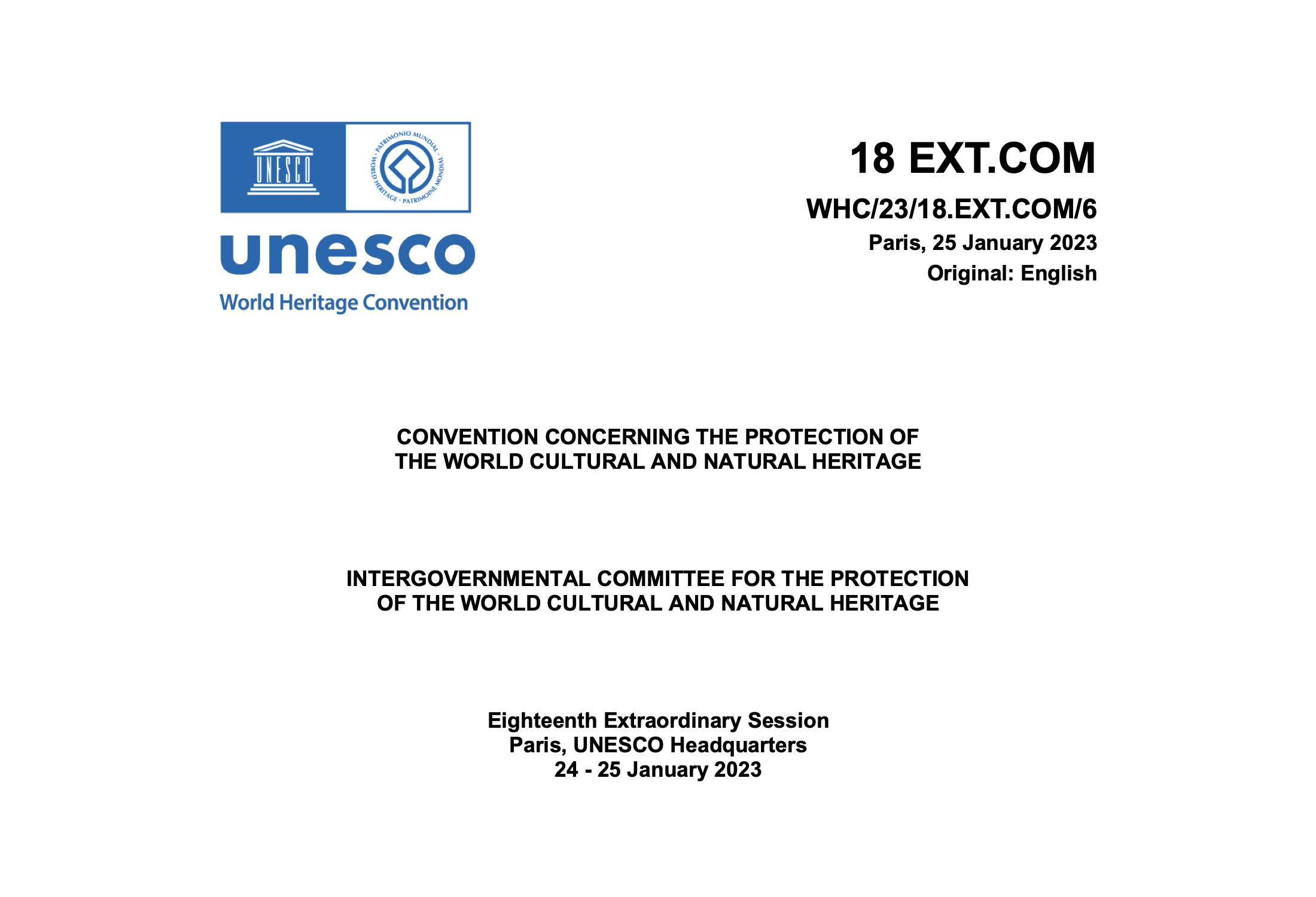 World Heritage Committee adds “Guiding Principles for sites of memory associated with recent conflicts” to its Operational Guidelines &nbsp;