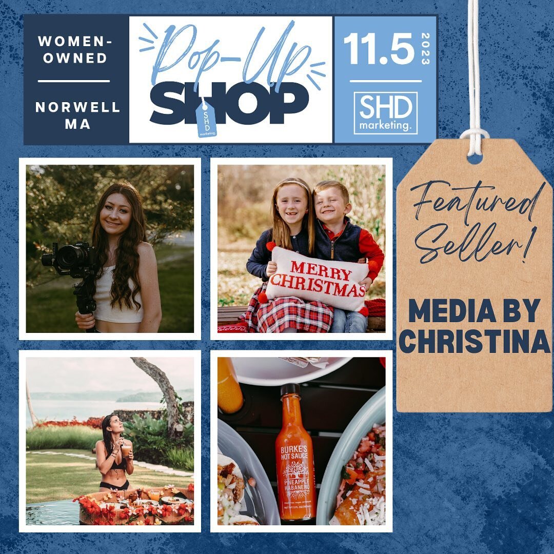 Our vendors just got a whole bunch luckier because the talented photographer, Media by Christina, will be at the Woman-Owned Business Pop-Up Event to take photos of them and to help us capture the fantastic energy at the event!

Thank you Christina H