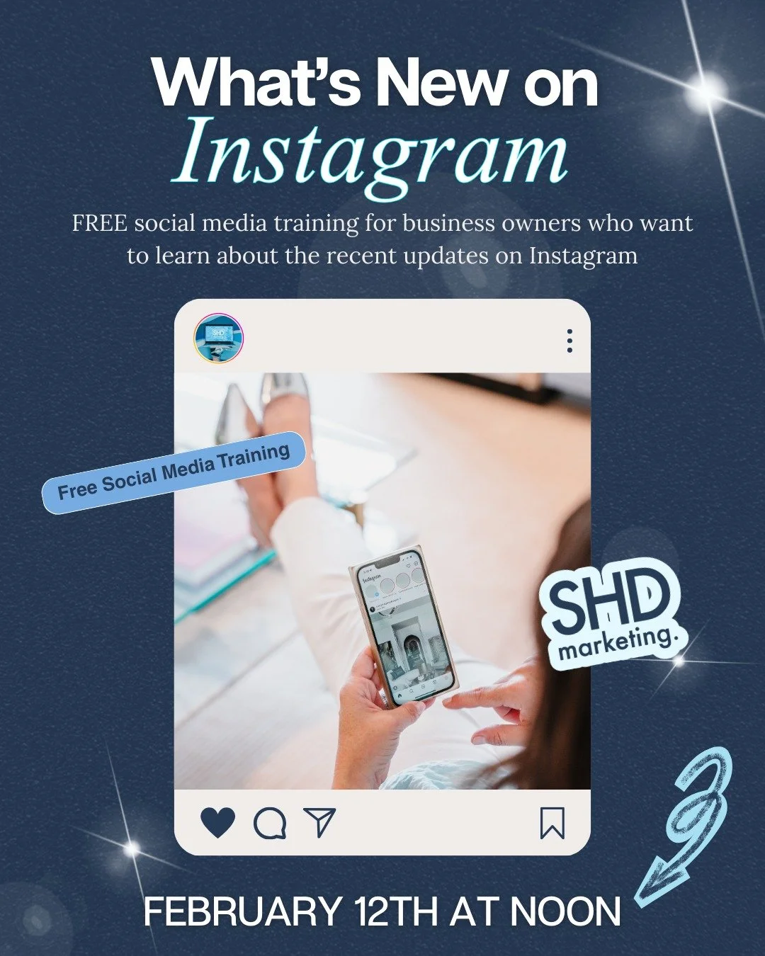 Instagram updates are always happening (👀), but we&rsquo;ve got you covered.

Join us for a live training where we break down what&rsquo;s new, what actually matters, and how to use it intentionally for your business (without the overwhelm).

📅 Wed