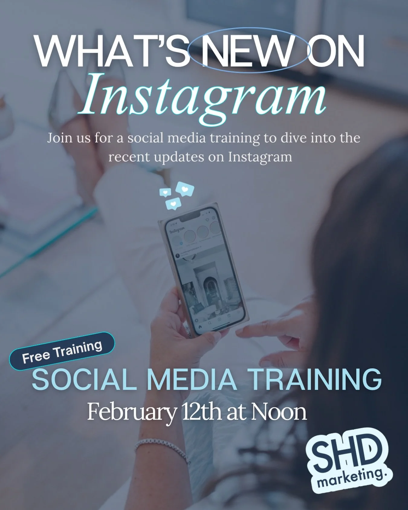 If social media overwhelms you, this is for you 😅
Free training with SHD Marketing Thursday Feb 12th at noon. Link in bio to register📱

#southshorema #socialmediamarketing #socialmediaagency