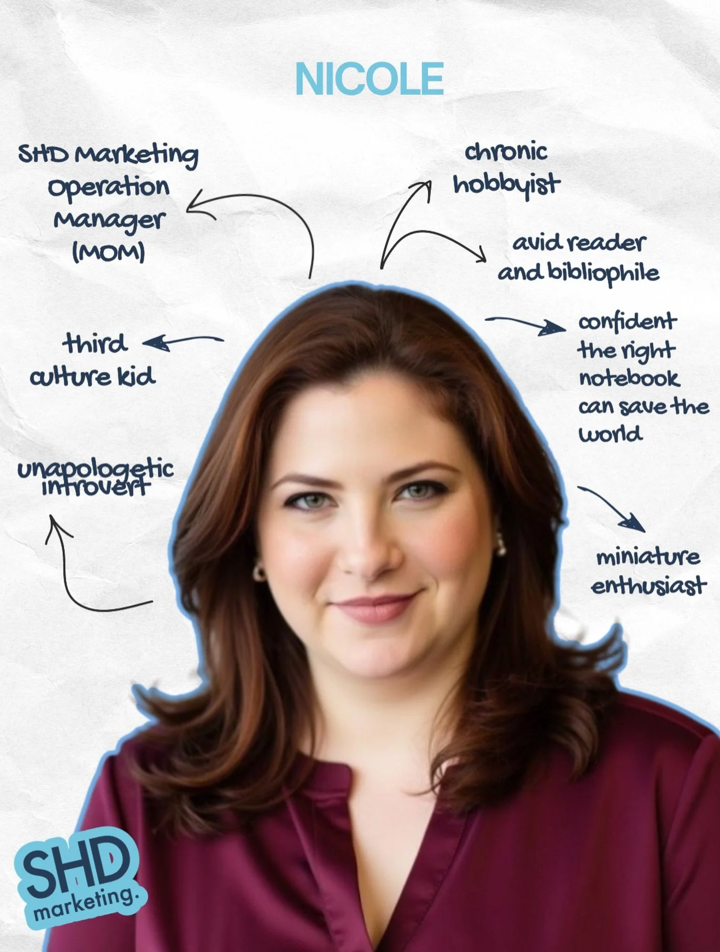 Meet Nicole 💙 Our SHD MOM (Marketing Operations Manager) and the one who keeps everything running smoothly behind the scenes.

She&rsquo;s part systems wizard, part detail detective, and 100% the reason nothing slips through the cracks. If it needs 