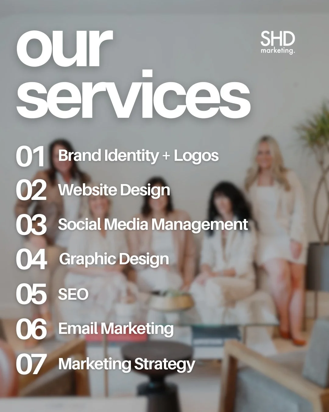 Your outsourced marketing team 🤍

From brand to website to full-scale strategy&mdash;we design, build, and grow your business with you.

No guesswork. No piecing it together. Just a clear plan and a team that executes.

📍 South Shore, MA + beyond
L