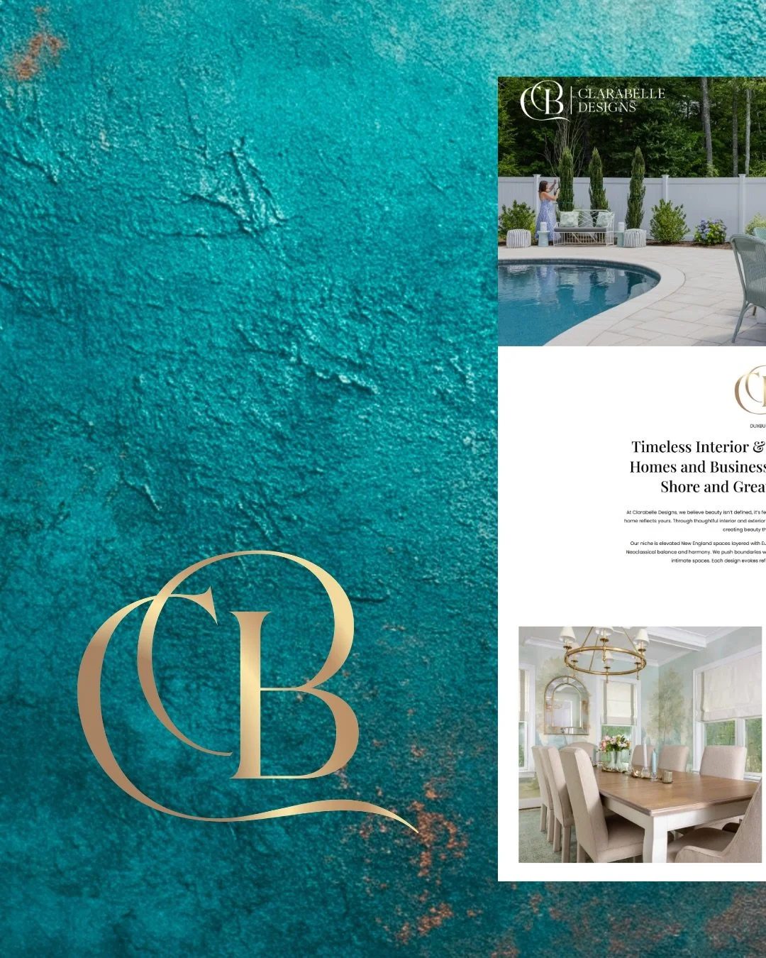 A website designed to feel as intentional as the spaces it represents ✨

We recently launched the new website for Clarabelle Designs &mdash; a luxury interior and exterior design studio serving the South Shore and Greater Boston area.

From the rich 