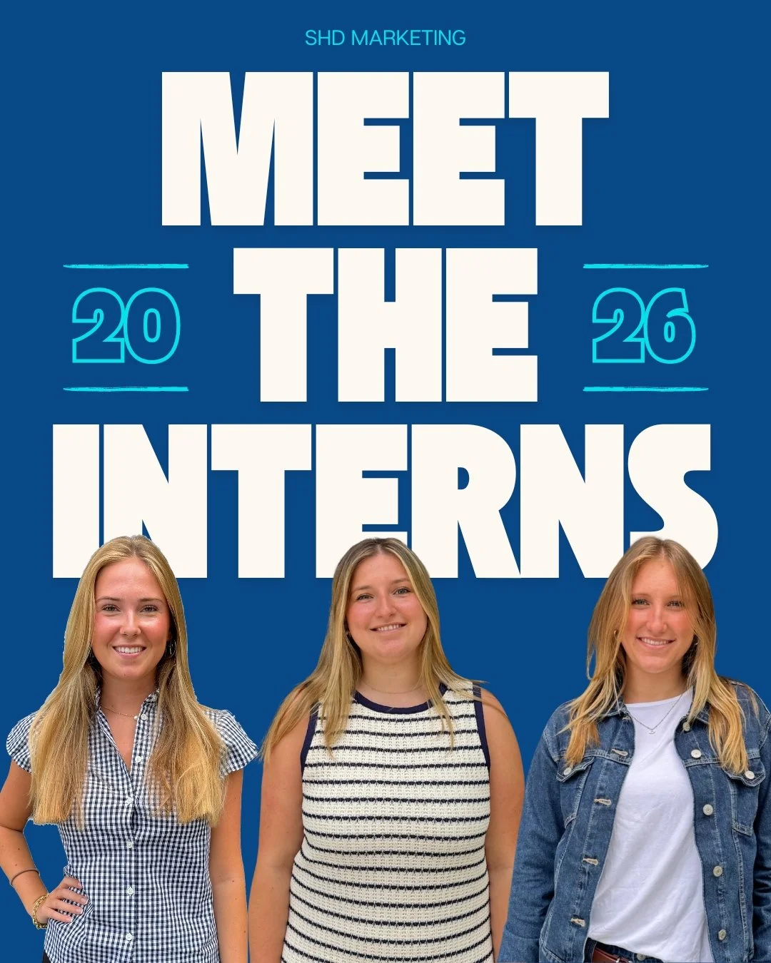 New faces. Fresh ideas. Big summer ahead. ✨

Welcome to our 2026 Summer Interns! We can't wait to see the creativity, talent, and energy they bring to the SHD team 💙 

#InternSpotlight #SummerInternship #WelcomeToTheTeam #MarkeingInternship