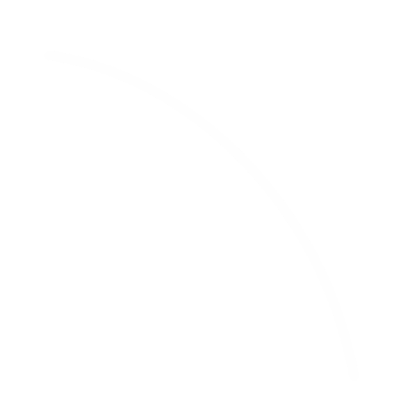 A simple black and white line drawing of a sector of a circle with a curved white line and a straight radial white line.