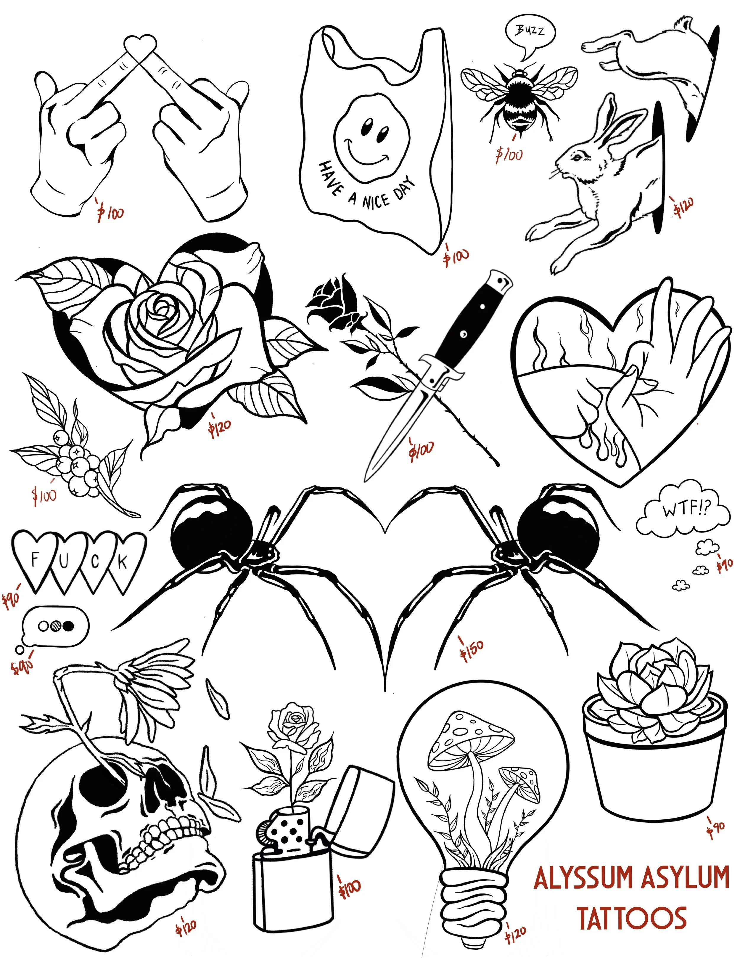 Alyssa "Alyssum Asylum Tattoos" ONLY AVAILABLE SATURDAY AND SUNDAY