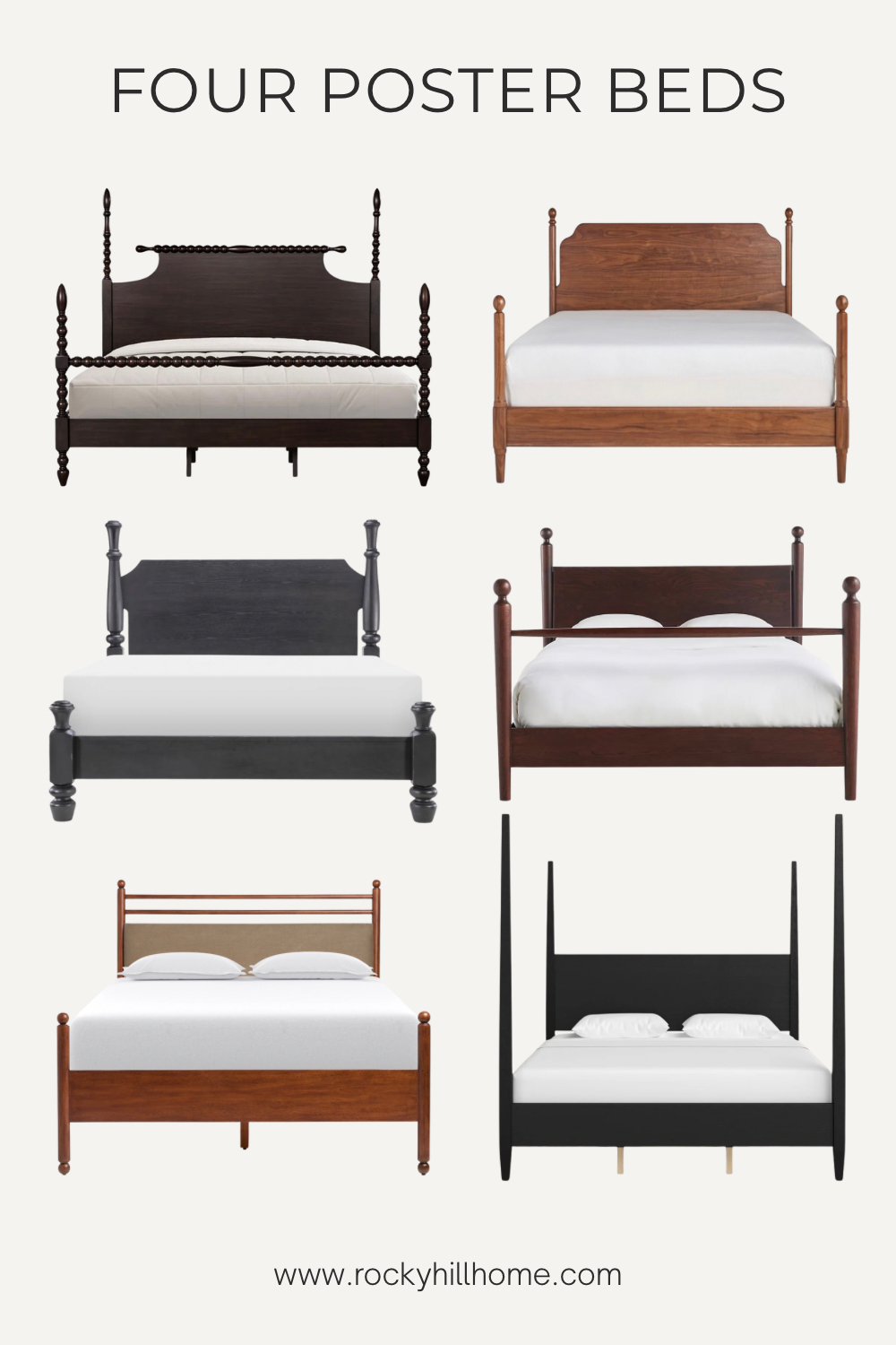 6 Best Four-Poster Bed Styles: A Curated Modern Roundup