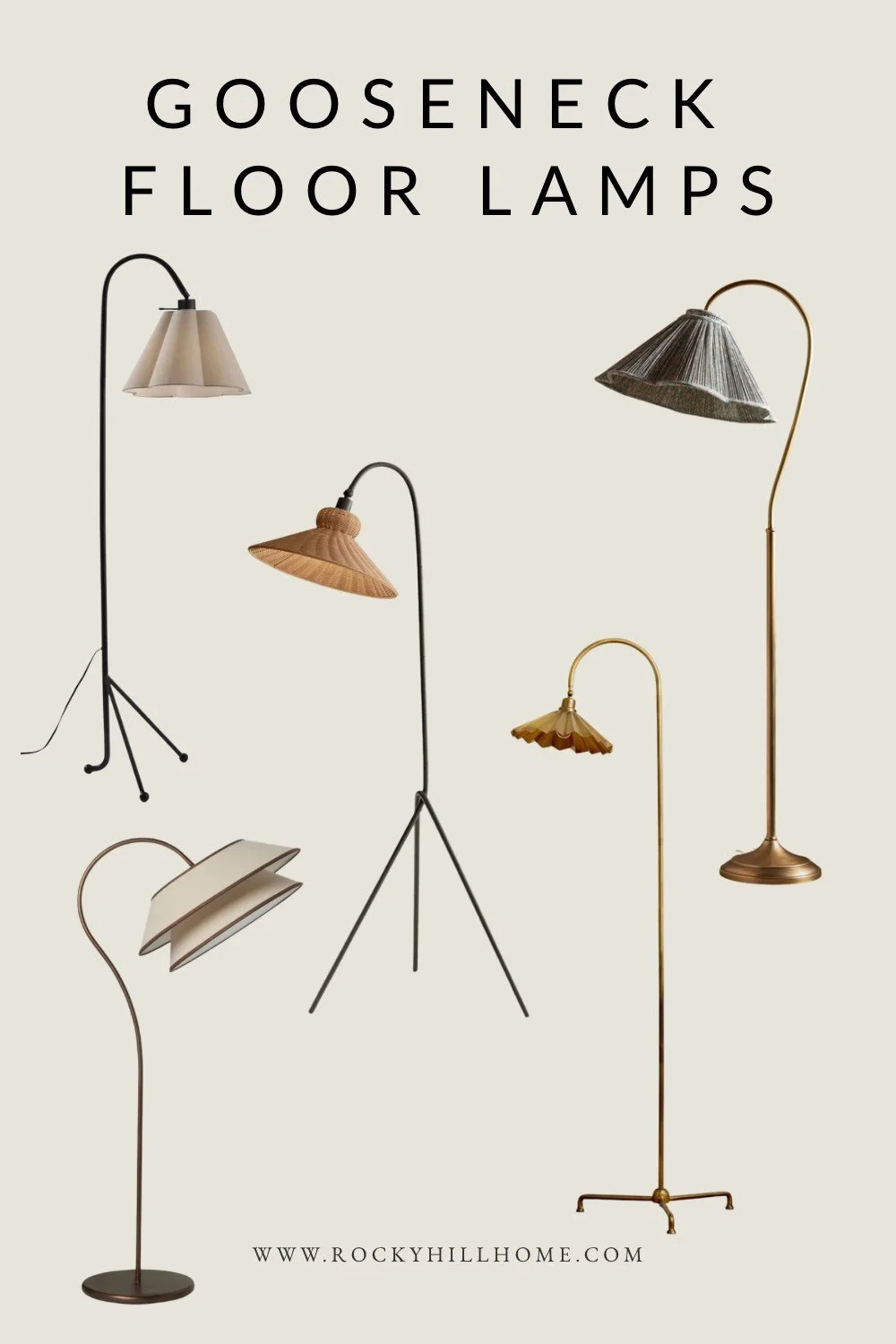 The Best Gooseneck Floor Lamps for a Cozy, Designer Living Room