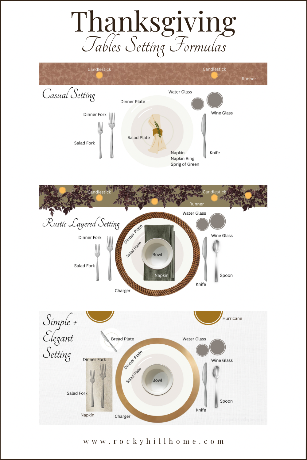 3 Easy Thanksgiving Table Setting Formulas for Beginners