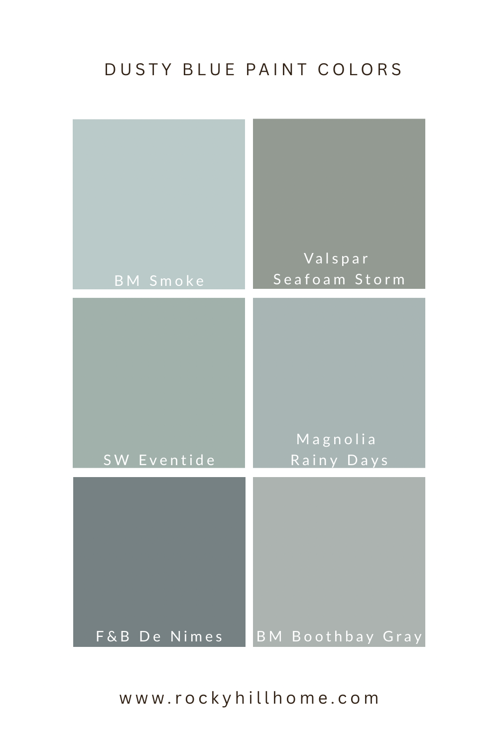 The Ultimate List of Designer-Approved Dusty Blue Paint Colors