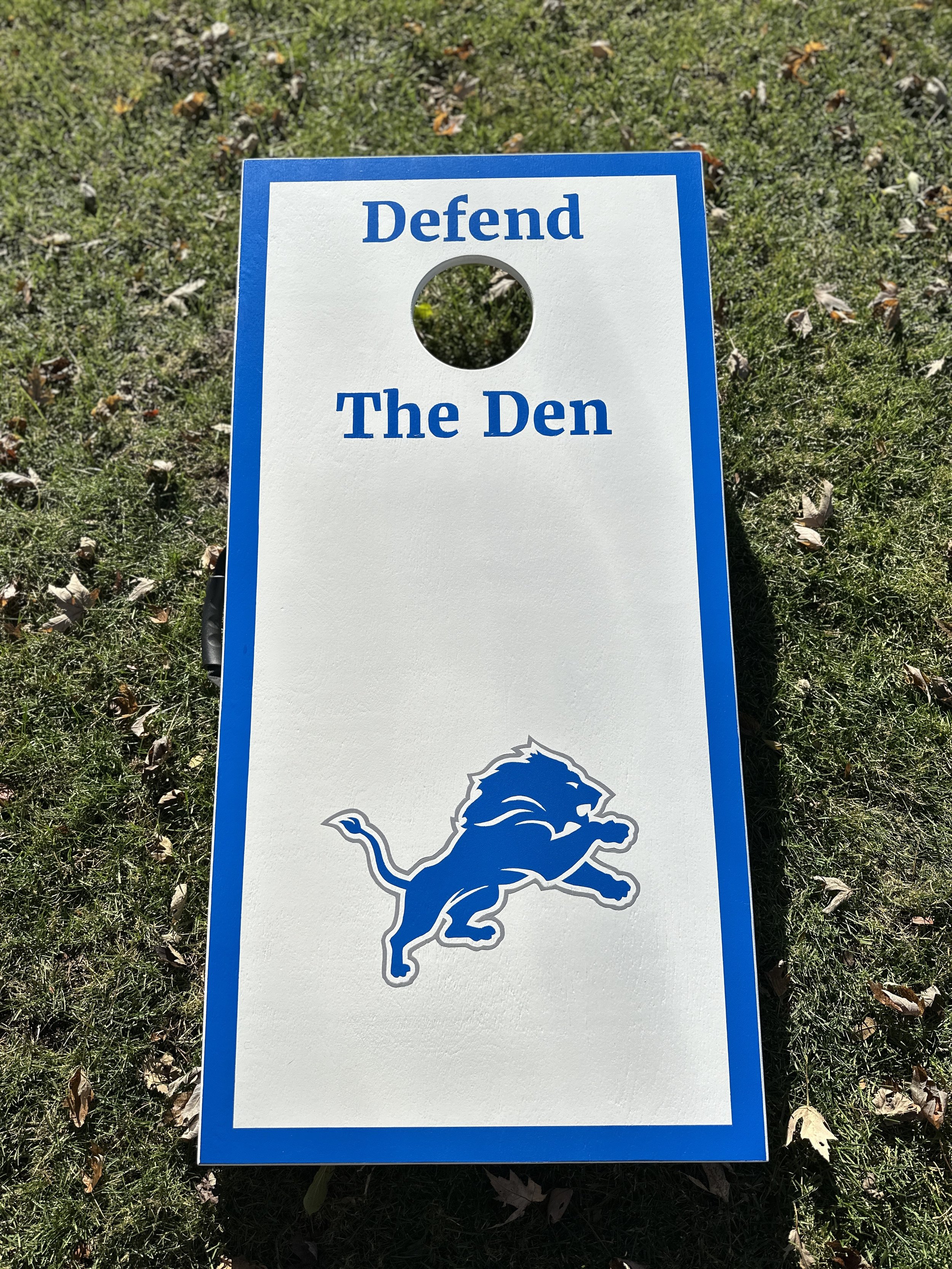 Detriot Lions Cornhole Boards Defend The Den