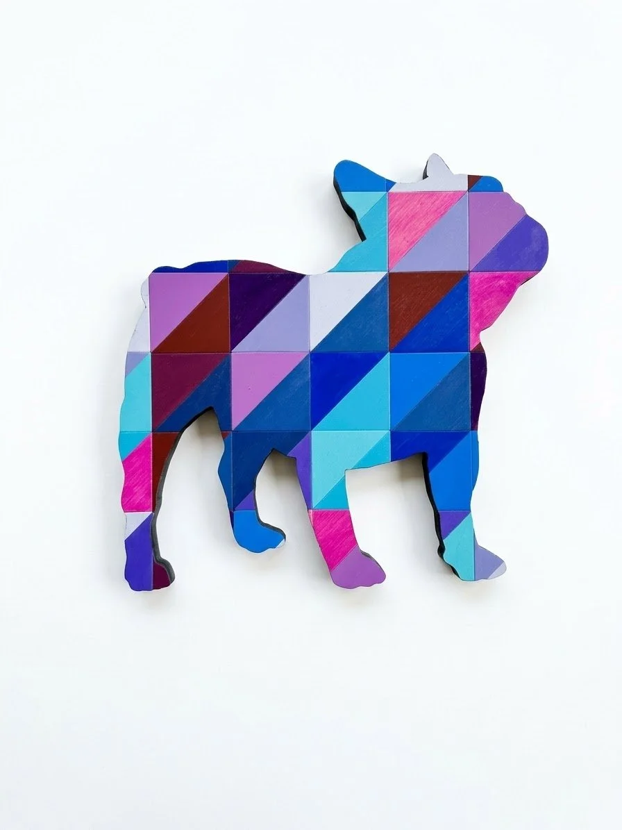 Geometric French Bulldog Silhouette