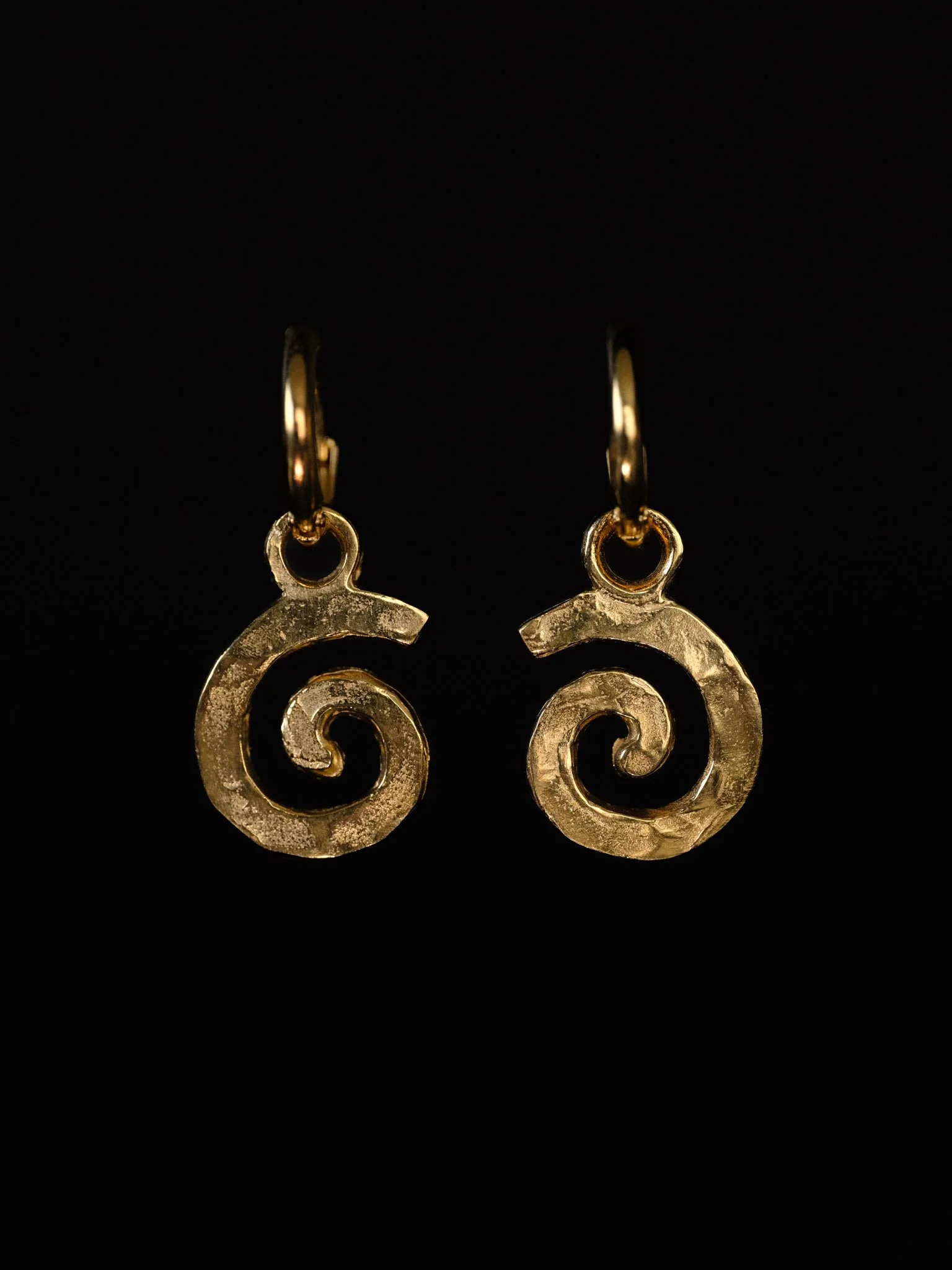 Little Golden Snail Earrings
