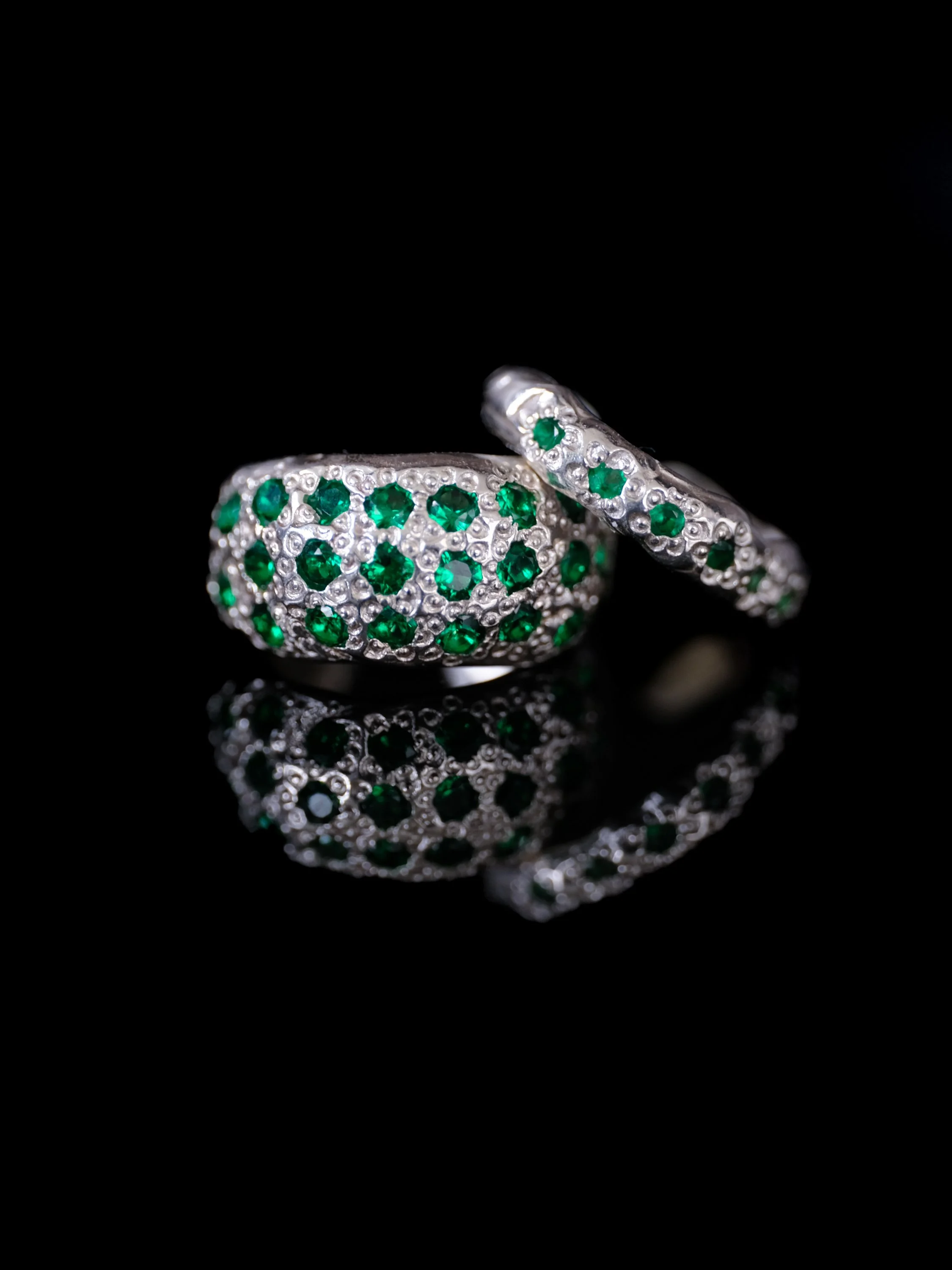 Triple Dot Ear Cuff - Green