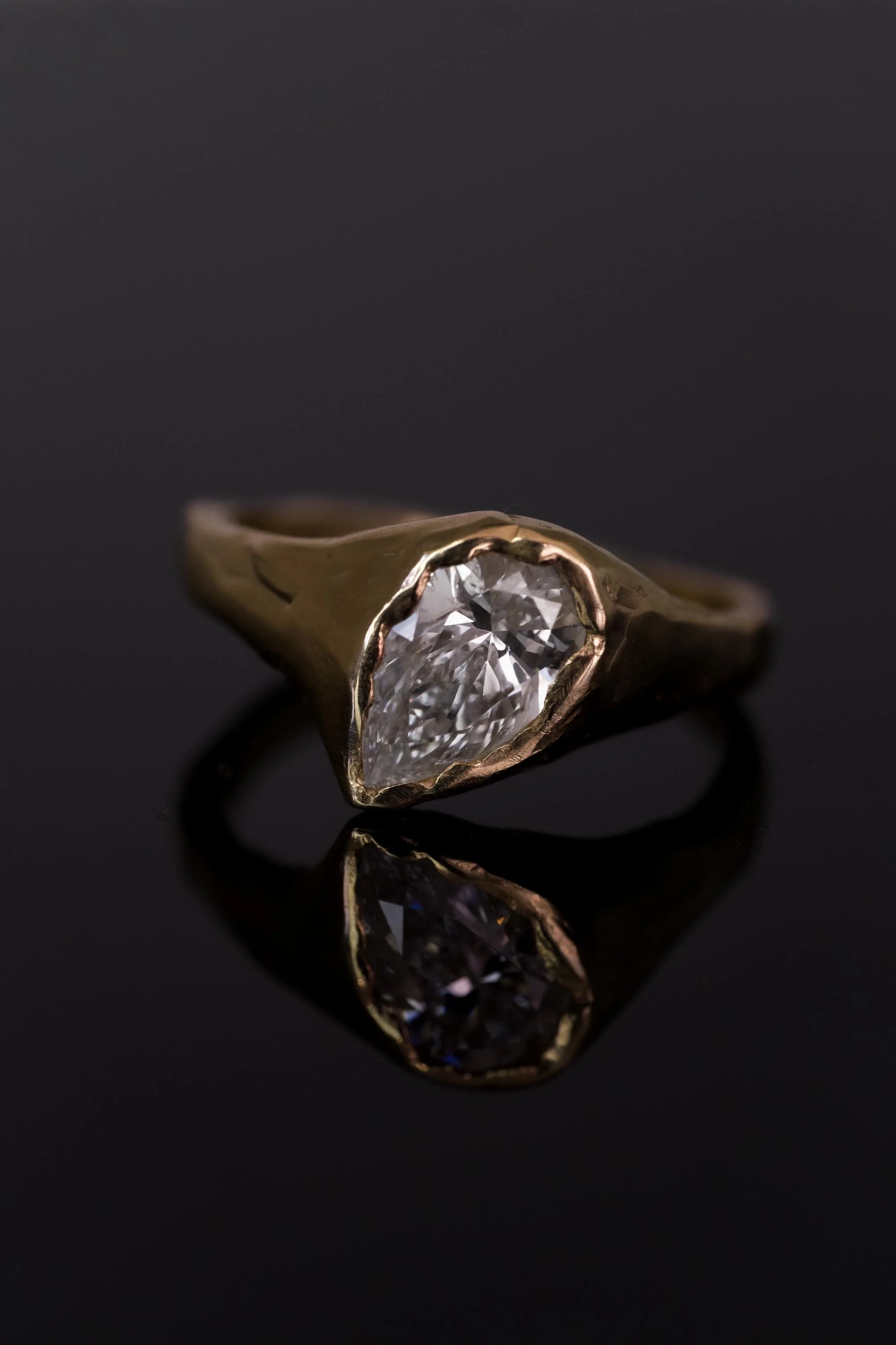 Lava and Raindrop Ring