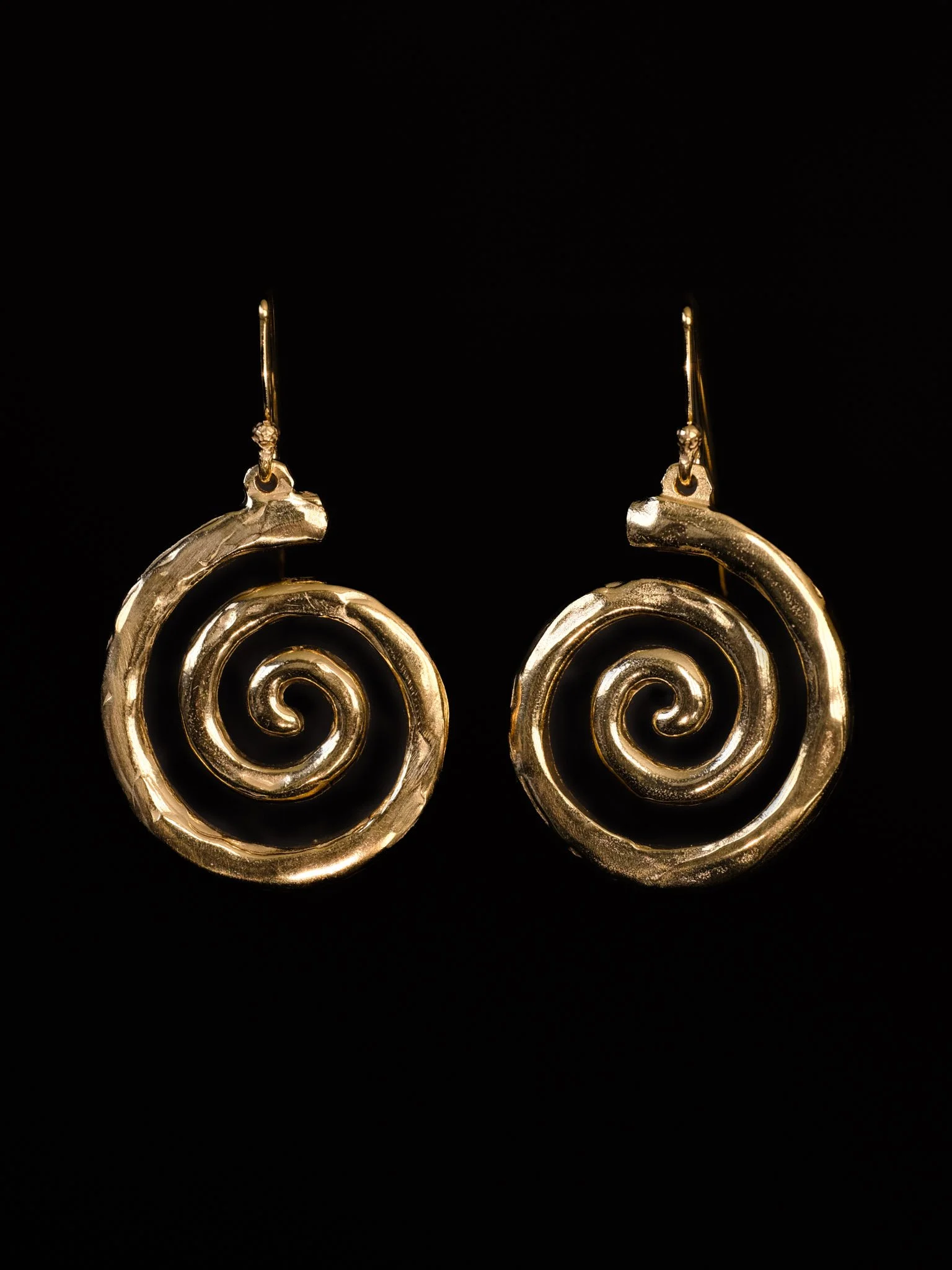 Golden Spiral Earrings