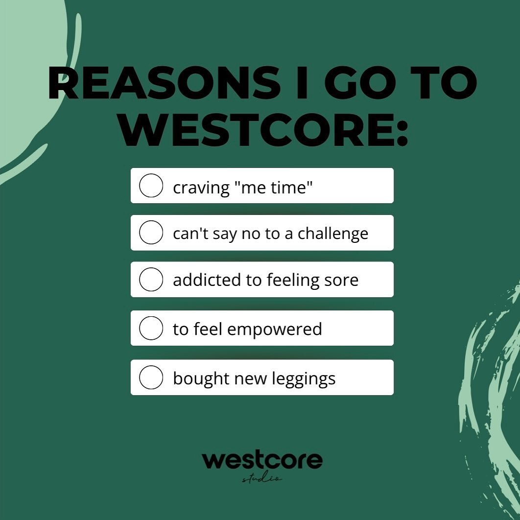 Comment below why you love coming to WestCore Studio! 

What have you gained the most from taking Megaformer classes?

You just might inspire someone to give it a shot too&hellip;💚😏
