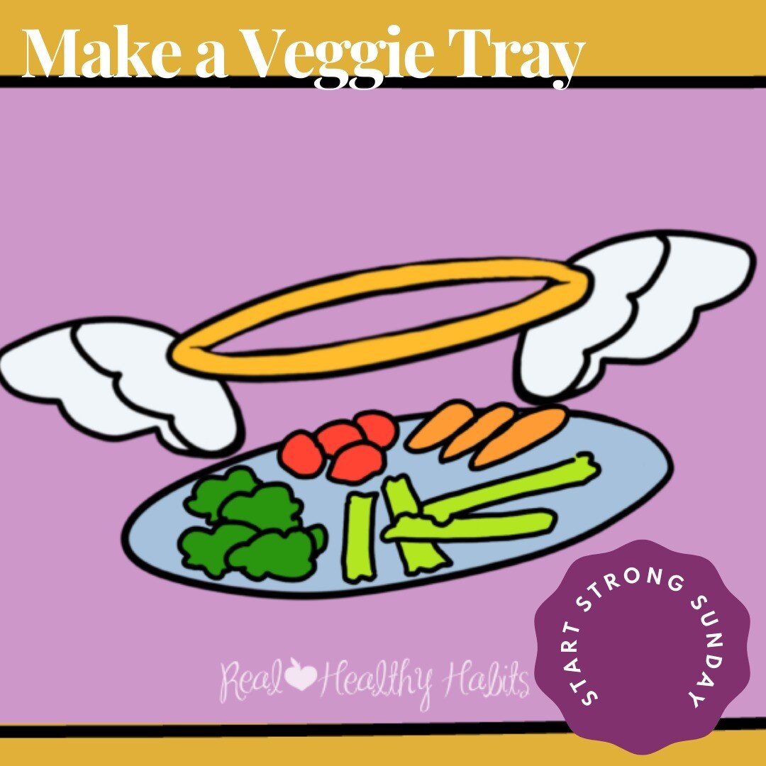 I once had a client who told me that making a Veggie Tray every Sunday changed her life. A dramatic claim for a veggie tray, but because she had veggies prepped and ready at all times, she could grab them and add them to her bagged lunches. She could