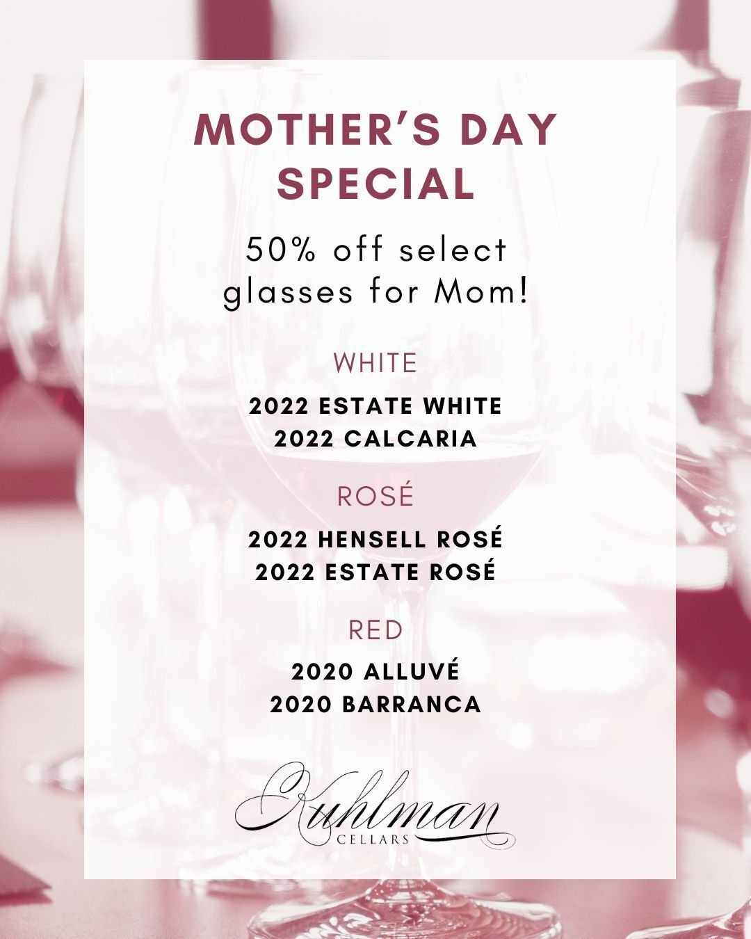 Happy Mother's Day! Come celebrate with us. 🥂