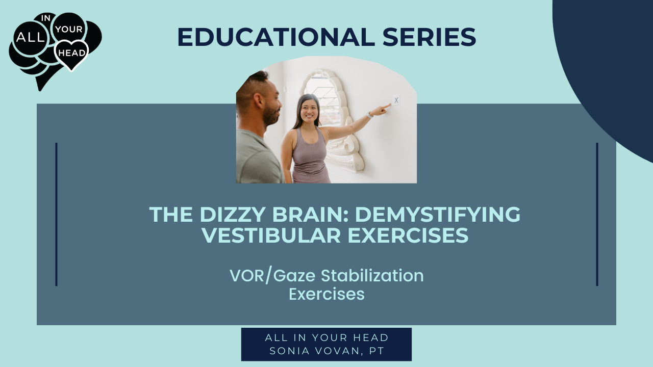 The Dizzy Brain: Demystifying Vestibular Exercises - VOR/Gaze Stabilization Exercises