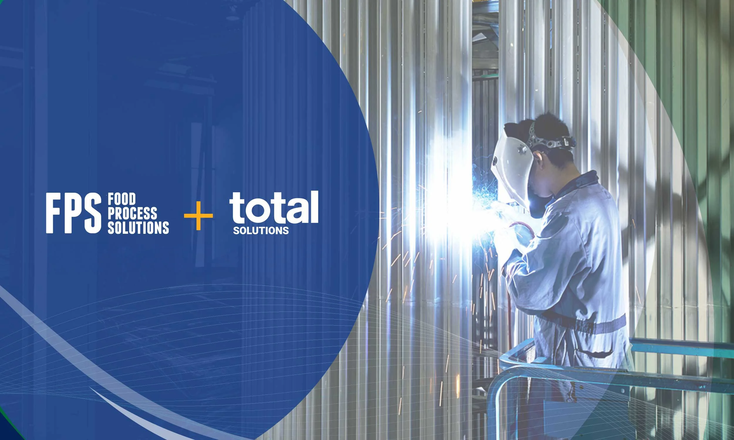 FPS Food Process Solutions and Total Solutions Limited logos and welder welding