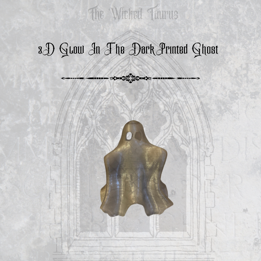 3D Printed Glow in The Dark Ghost Figurine