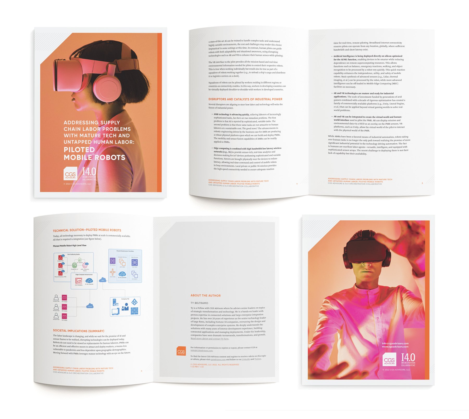 "Addressing Supply Chain Labor Problems with Mature Tech and Untapped Human Labor: Piloted Mobile Robots" white paper, 2022. Client: CGS Advisors (Detroit, MI)