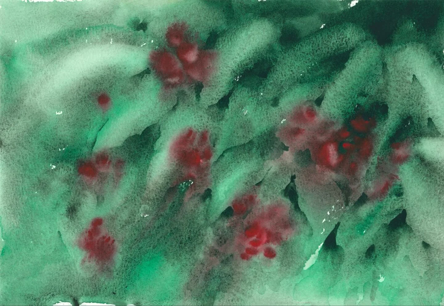 Got a complementary red/green color story for this Monday&rsquo;s demonstration inspired by berries that grow near my house. 

Lean how to paint with vibrant opposing colors without making mud. Head over to my YouTube channel and paint along with me.