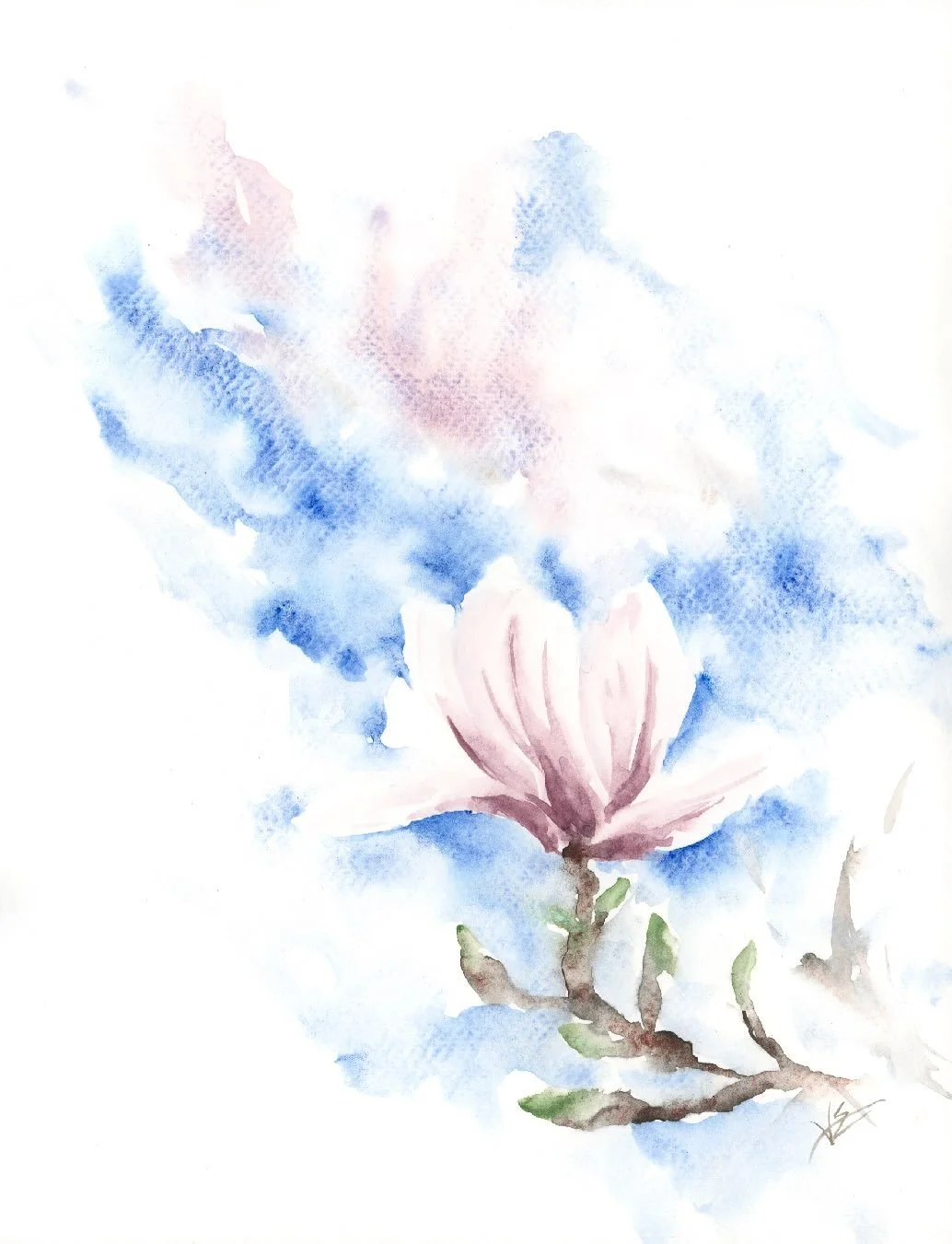 Paint a magnolia blossom with me in my latest YouTube video 🌸

Dive in with me using whatever pigments you have on hand, and leave that pencil in the drawer because we are going straight in with confidence and color. I&rsquo;ve even included a link 