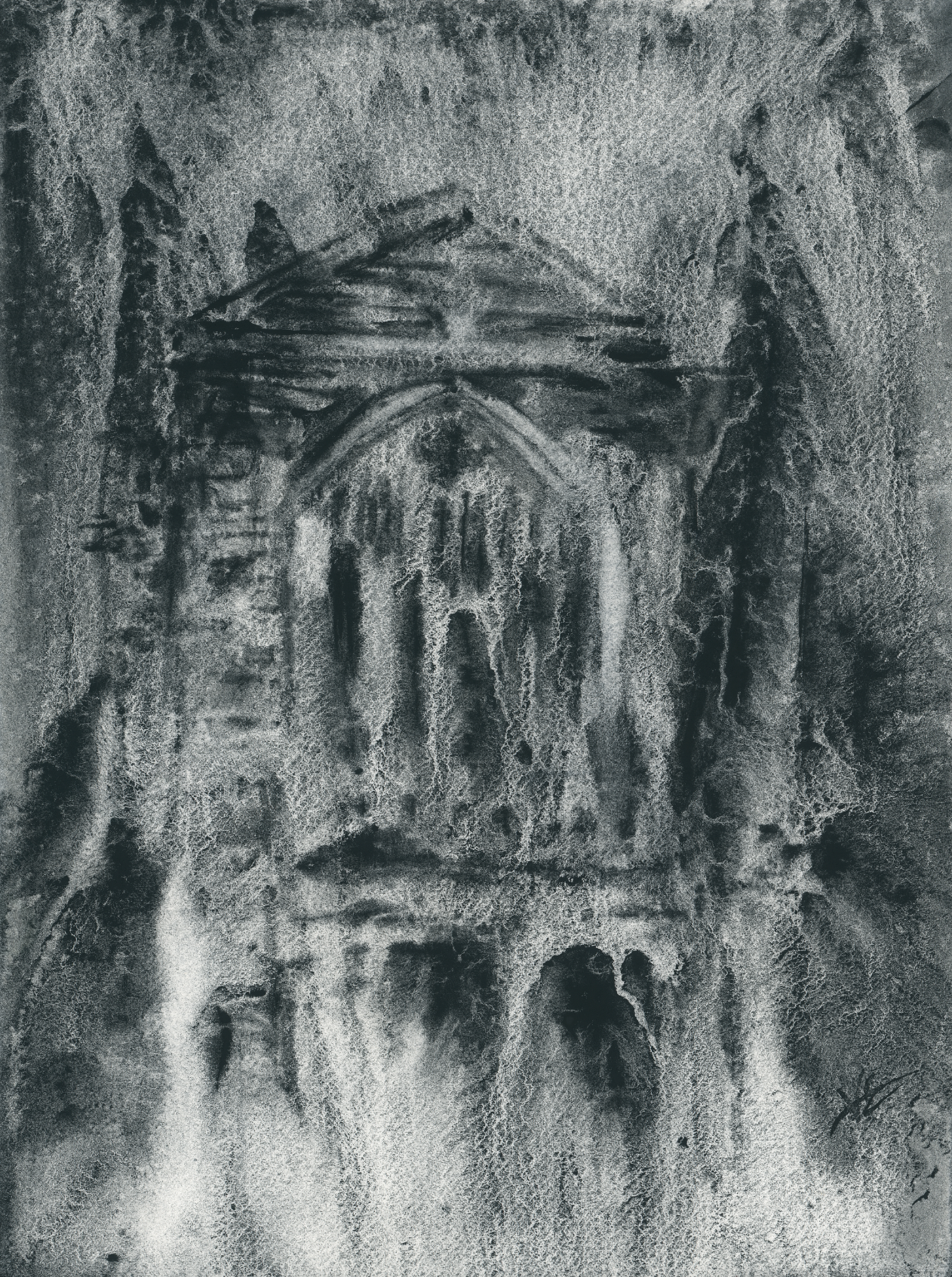 One Color, One Session: Painting a Moody Architecture Study with Daniel Smith Lunar Black