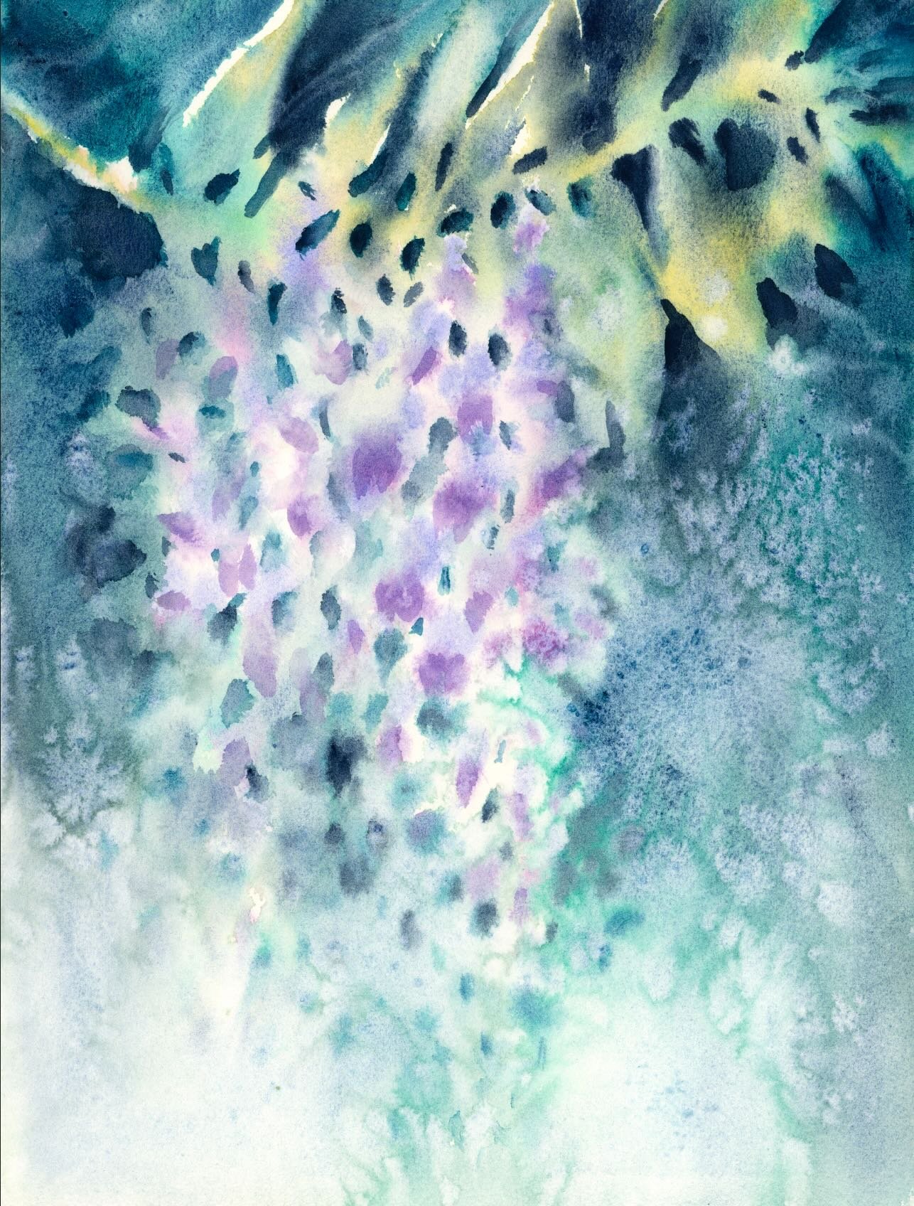 Feeling positive with negative painting 🌸

In this week&rsquo;s YouTube demonstration, I take another swipe at wisteria with a different approach. I wet the front and back of my paper and used synthetic brushes for precise water control. I love the 