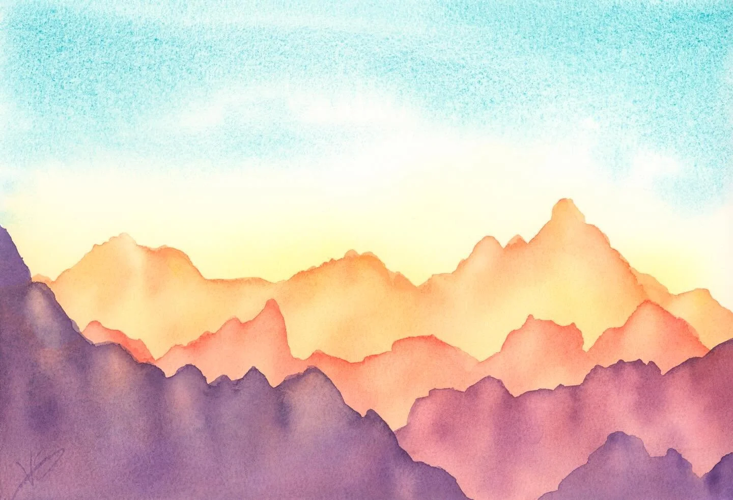 New watercolor tutorial is up!

In this week&rsquo;s demonstration, I mix warm colors layer by layer to create these vibrant mountains ⛰️ 

I actually had to redo this lesson because I messed up the buttons with my first recording. No one wants to ju