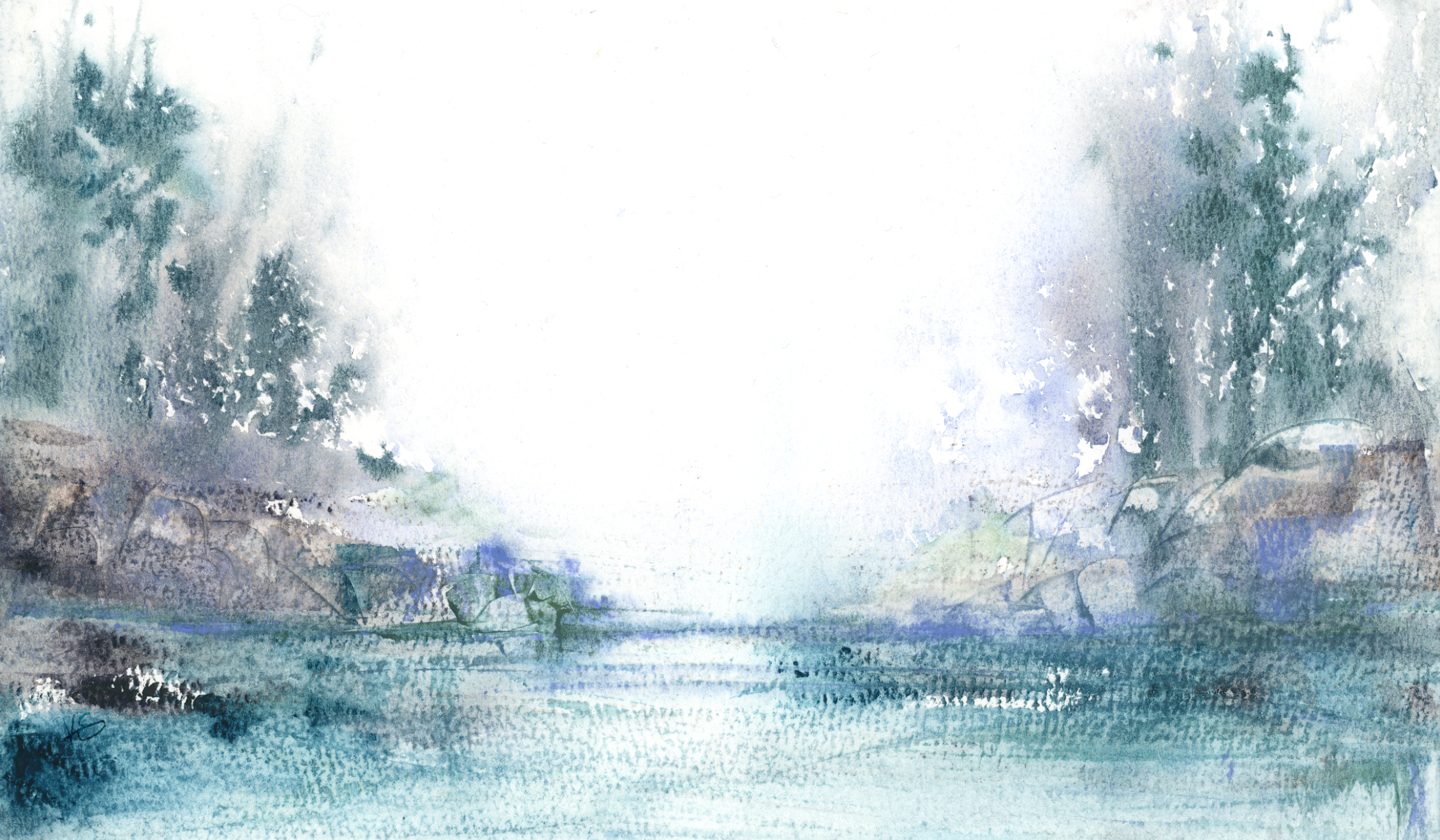 Painting Without a Plan: An Intuitive Abstract Landscape