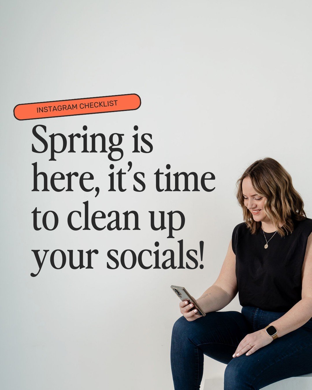 Spring is here, it&rsquo;s time to clean up your socials!⁠
⁠
Instagram checklist aka spring cleaning to-dos 🌷⁠
⁠
There are two main things on your Instagram that need to be cleaned up every now and then&hellip;⁠
⁠
Your profile and your content!⁠
⁠
W
