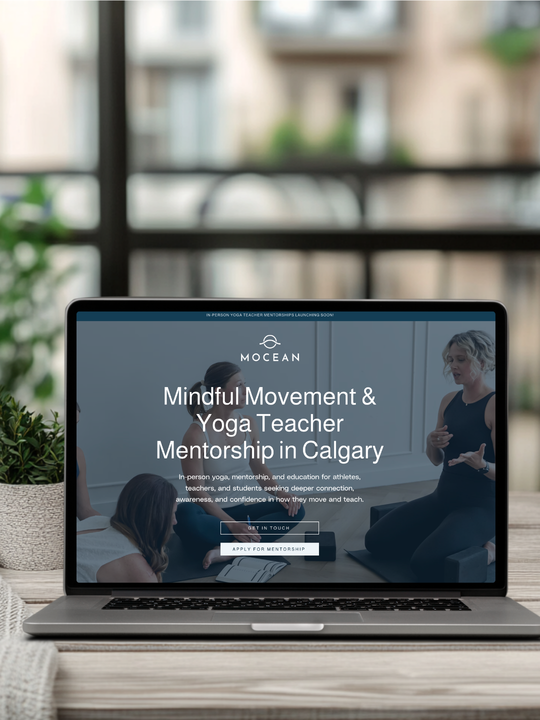 Yoga In Mocean | Wix Website Redesign