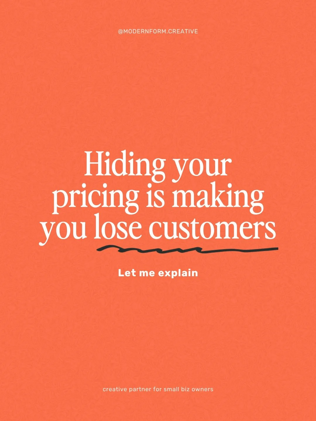Here&rsquo;s the thing&hellip; more inquiries &ne; more bookings 😅

I see this misconception all the time. Business owners think that by hiding their pricing, it will force people to reach out and ask. The logic is that the more people who reach out