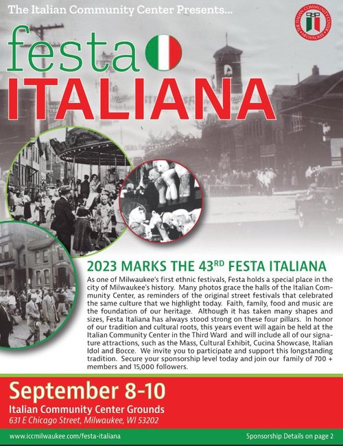 Festa Italiana — Italian Community Center of Milwaukee, WI