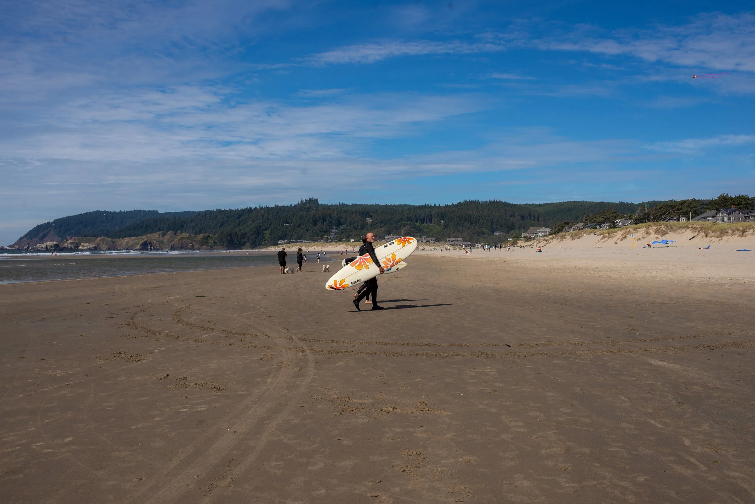 Surfer on Cannon Beach
