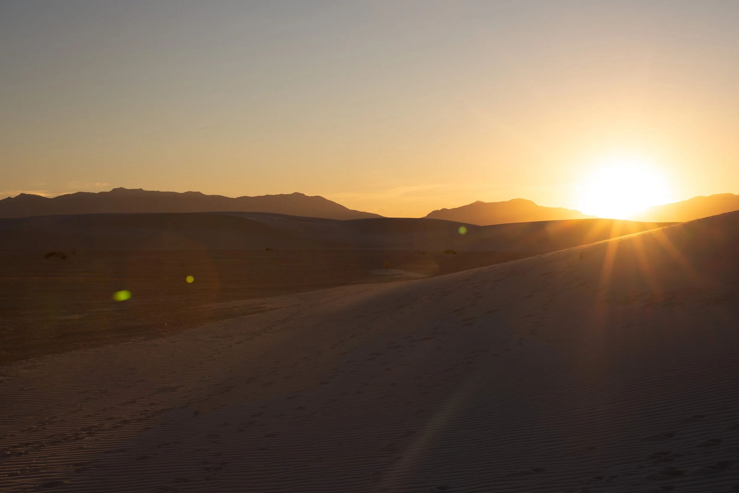 White Sands at Sunset
