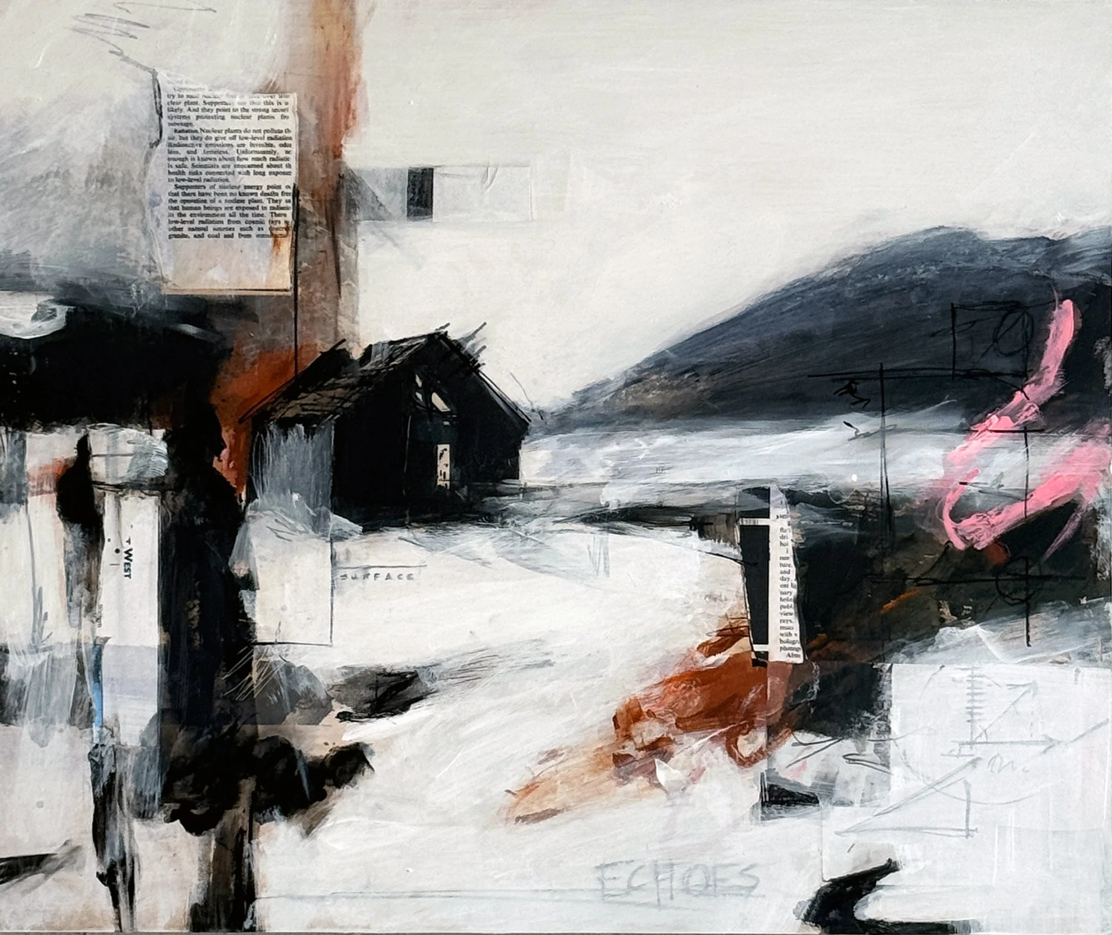 David Buetsche Mixed Media Painting Landscape Artwork