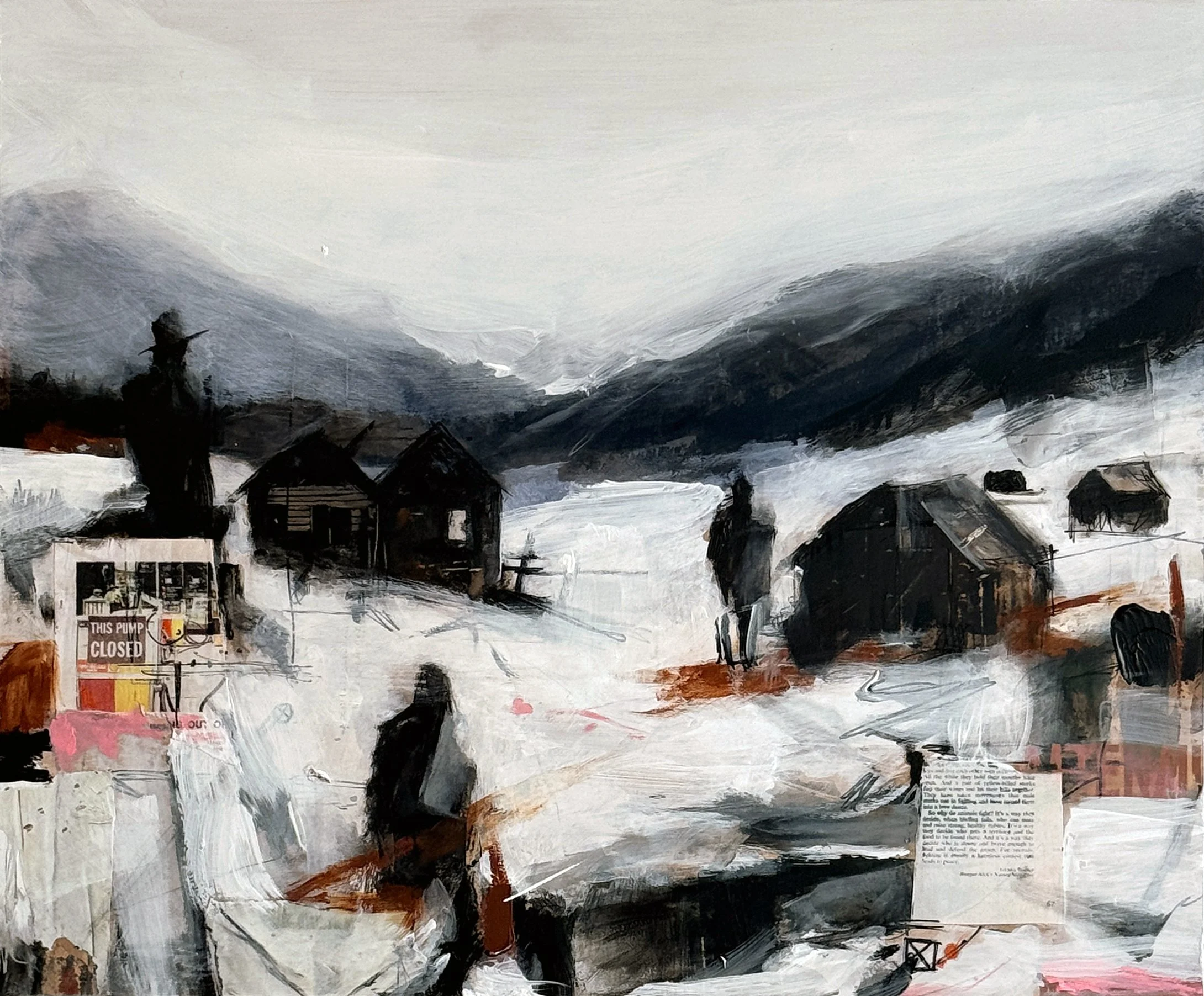 David Buetsche Mixed Media Painting Landscape Artwork