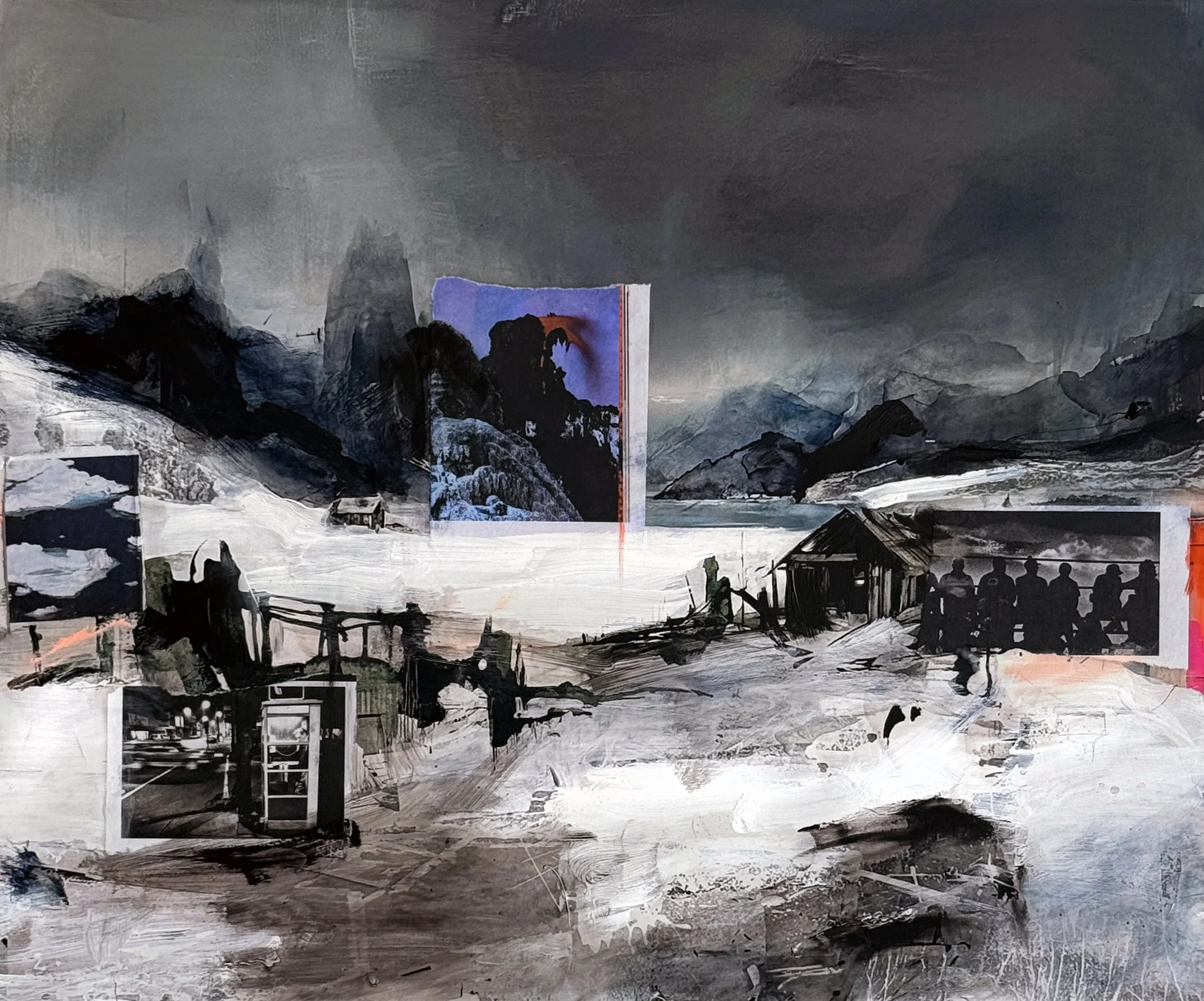 David Buetsche Mixed Media Painting Landscape Artwork