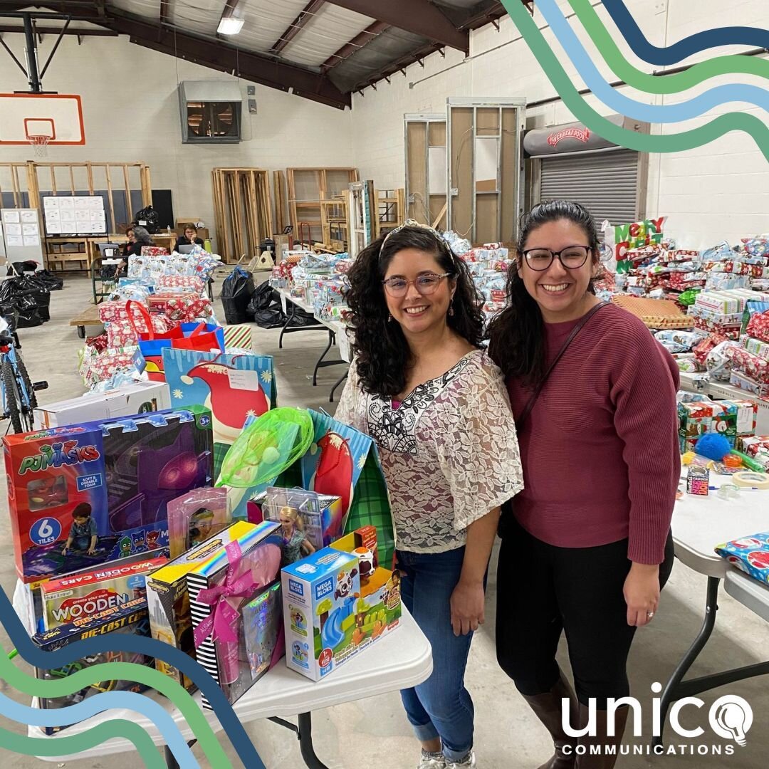 And that's a WRAP for our Holiday Toy Drive! A big thanks to our friends and family who made donations. Last Friday, Desiree and Larell delivered gifts to @FamilyServiceSA which supports and uplifts families in need.

#UnicoService #UnicoCares #Unico