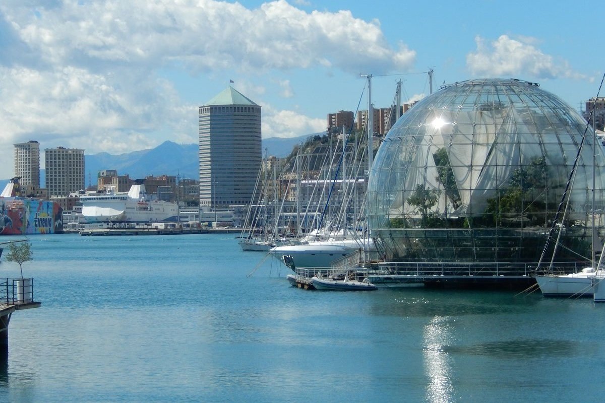 Genoa's Porto Antico, complete with biosphere (Cristina Sanvito, Flickr)