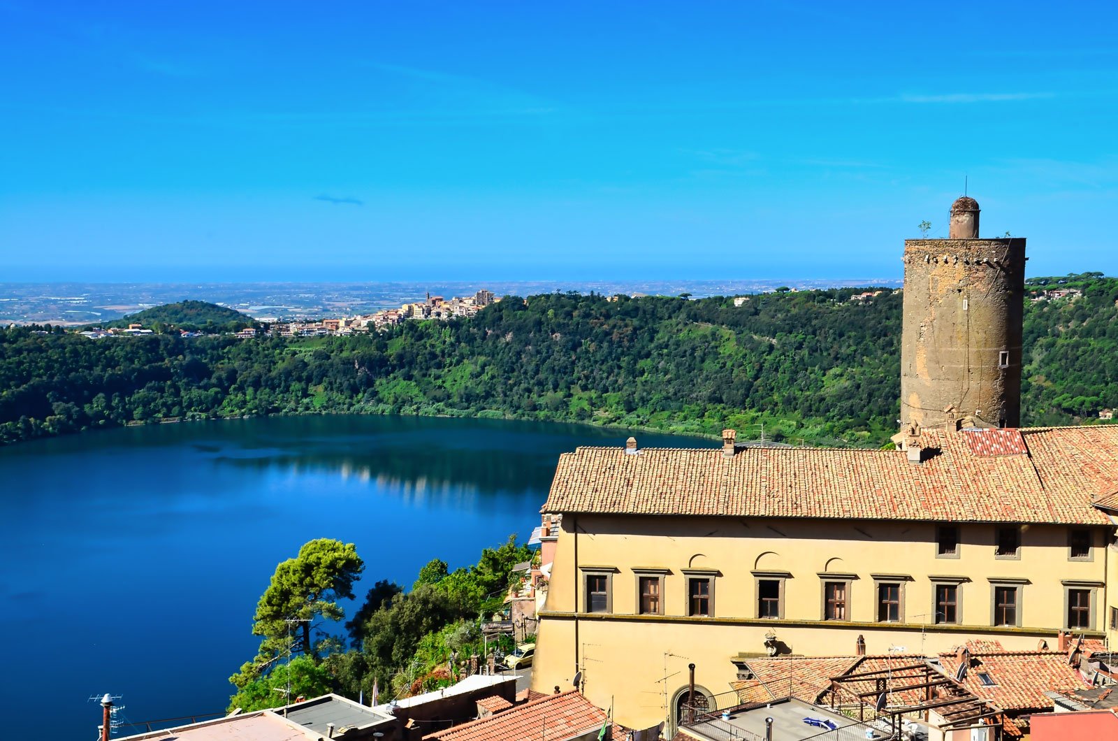 Pretty Lake Nemi, sacred to the goddess Diana