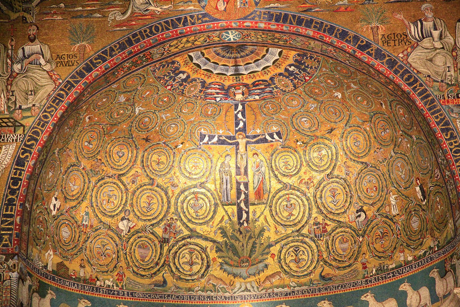 The light of heaven, in San Clemente's medieval mosaics
