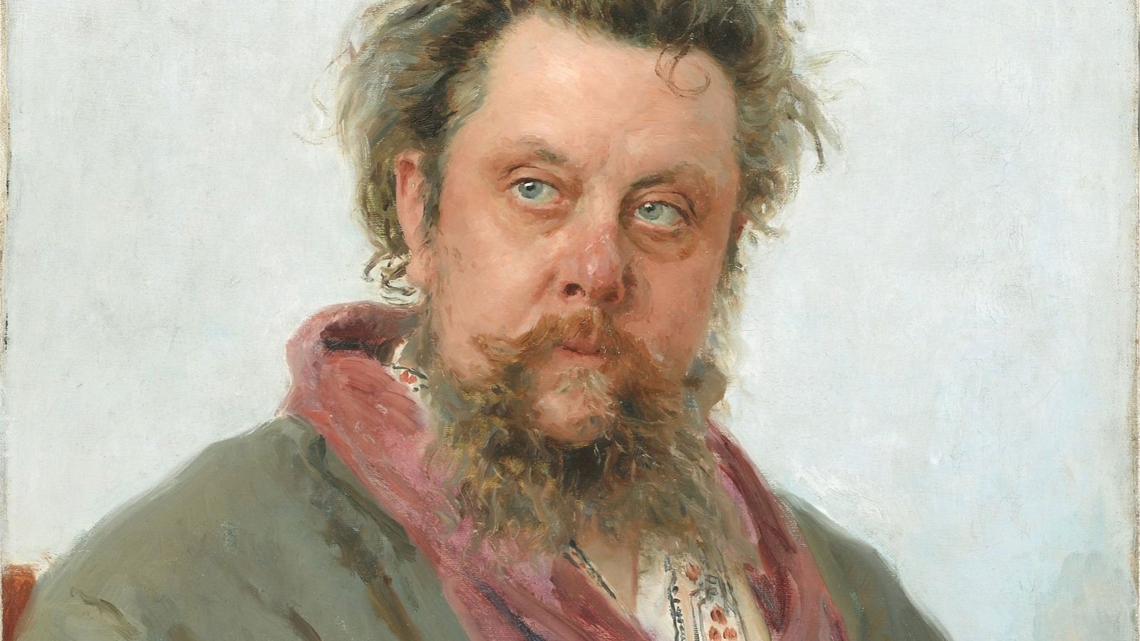 Ilya Repin's striking 1881 portrait of Musorgsky (State Tretyakov Gallery) 